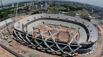 The Arena Da Amazonas stadium in Manaus features multiple innovative design features and will be a LEED certified building.