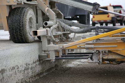 Dust suppression kits for pneumatic concrete dowel drills include a spray nozzle, which attaches to each drill system and sprays water on the bit as it’s drilling.