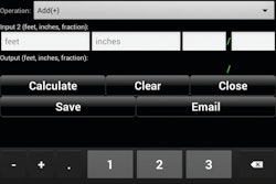 The Handymand Calculator mobile app includes a feet and inches calculator as well as a time tracking tool.
