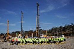 Roughly 40 journalists from 13 countries donned hard hats, vests and bright yellow safety boots to head out to the work site for the FAIR (Facility for Antiproton and Ion Research) international particle accelerator.