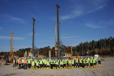Roughly 40 journalists from 13 countries donned hard hats, vests and bright yellow safety boots to head out to the work site for the FAIR (Facility for Antiproton and Ion Research) international particle accelerator.