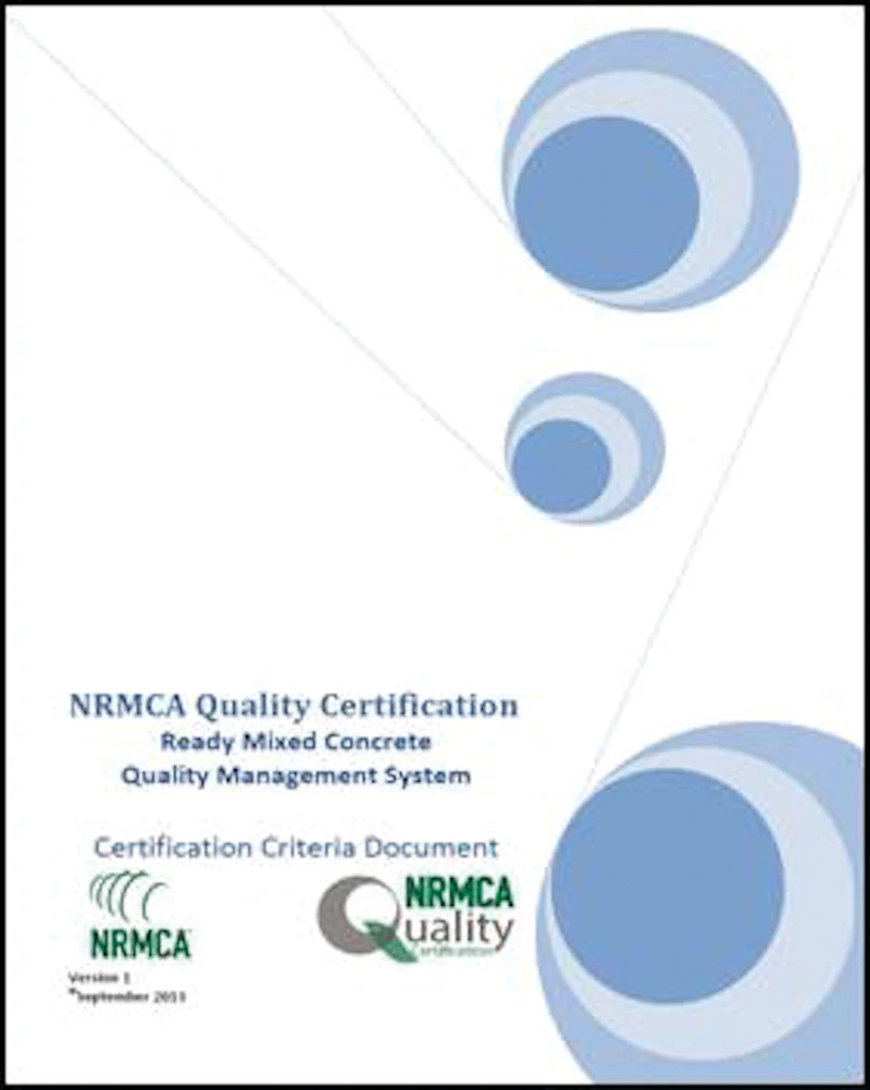 Nrmca NRMCA Launches Quality Certification Program For Ready Mixed Concrete ...