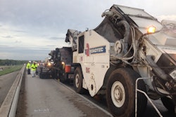 The project called for milling a 15-mile stretch of U.S. Highway 281 to a 2-in. depth, then placing 2 in. of new asphalt, all within a two-month period.