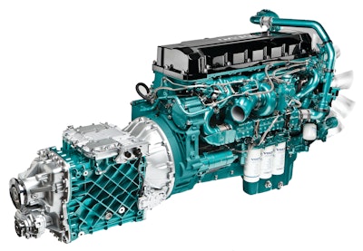 The I-Shift fully synthetic SAE 75W-80 transmission lubricant is engineered specifically for the Volvo I-Shift transmission (shown).