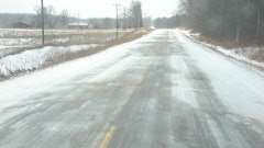 Cheese brine used on a stretch of road in Polk County, Wisconsin was show to dissolve snow and ice better than rock salt.