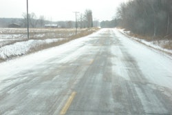 Cheese brine used on a stretch of road in Polk County, Wisconsin was show to dissolve snow and ice better than rock salt.