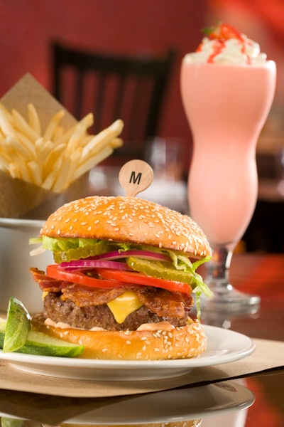 Enjoy The Classic burger at BLT Burger with a classic or spiked milkshake.