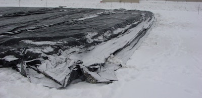 'No load, exposed' means the concrete element will not carry significant loads during the protection period and will be exposed to freezing conditions in service.