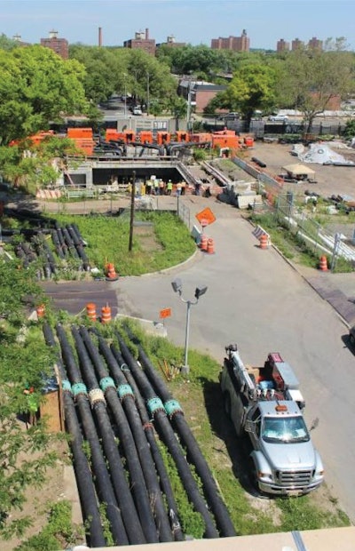 Godwin provided 15 Critically Silenced Dri - Prime DPC300 pump sets, seven 500-gal. auxiliary fuel tanks, seven 18-in. Magnetic Flow Meters and a Data Logger panel with a flow totalizer to provide the NYC DEP with influent flow data through the East Side interceptor.