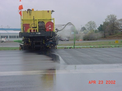 Cardinal/International Grooving and Grinding, LLC needed only six days working 24 hours a day to complete the pavement grooving.