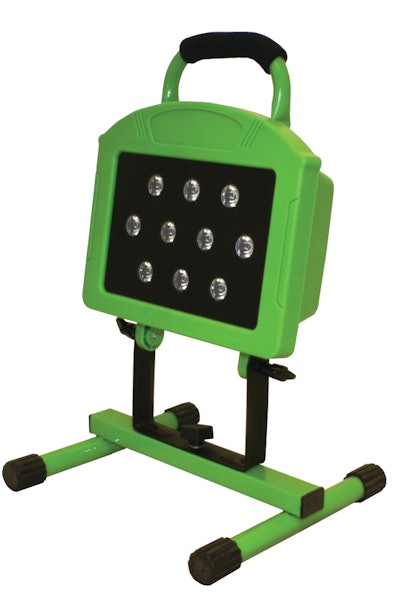 The WorkStar can be mounted to an optional tripod for optimal light positioning.