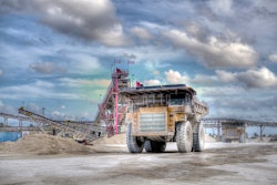 Employees at the massive Pennsuco plant showed their dedication to beating breast cancer by coating the crushed stone (aggregates) area with a 'fuchsia' glow.
