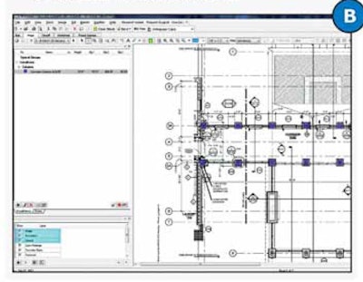 Example of a concrete takeoff measurement within the On-Screen Takeoff program.
