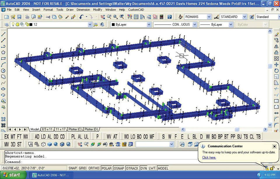 residential design using autocad 2006