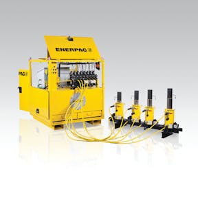 Double Acting Frequency Conversion Control PLC Synchronous Hydraulic Lifting  System - China Jiangsu Canete Machinery