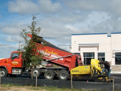 Today Erickson Asphalt Services generates 90% of its work on residential driveways and 10% on small commercial lots, a major shift from the contractor's original focus on new construction. The contractor runs two sealcoating crews, one grading crew, and one paving crew completing 400 sealcoating jobs and 300 paving jobs annually.