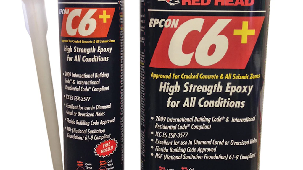 Epcon 6 Epcon C6+ Epoxy Concrete Adhesive From: ITW Brands | For Construction Pros
