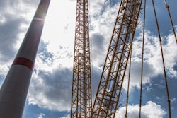 Terex's Superlift 3800 cranes were used to erect the tallest wind turbines in the E-101 series at a wind farm in Germany. The cranes erected turbines that reached a hub height of 489 ft.