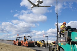 Intercounty Paving Associates will have placed more than 250,000 tons of asphalt by the end of the year at Stewart International Airport.