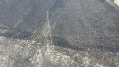 An example of a glasgrid used on the Coffee Road project in New Berlin, WI.