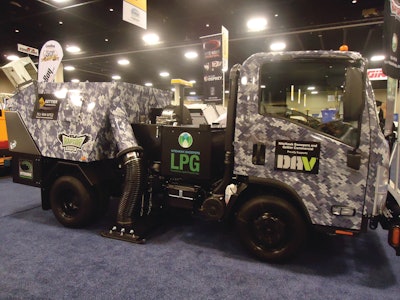 This LPG Alt fuel vehicle is production ready and wrapped in camoflauge to showcase NiteHawk's committment to DAV