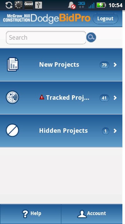 The Dodge BidPro mobile app delivers targeted construction project leads based on your trade or project specialty.