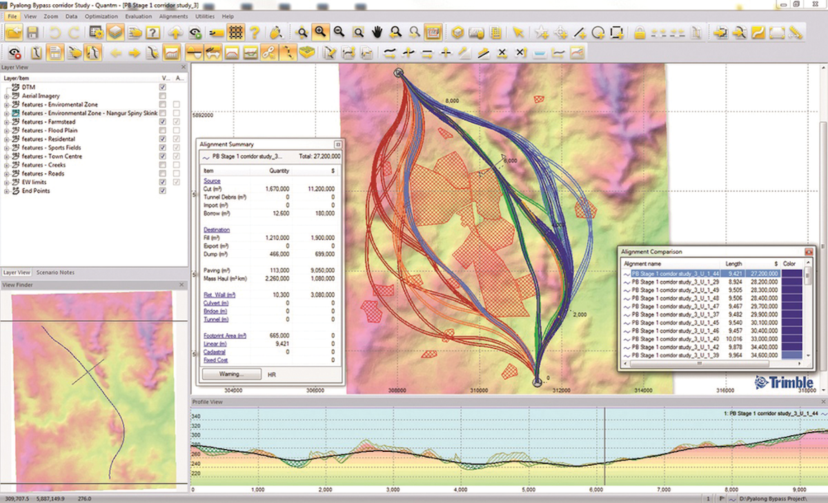 Quantm Alignment Planning System From Trimble Navigation Ltd. For Construction Pros