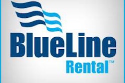 Blue Line Rental Company Logo