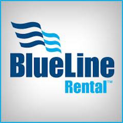 Blue Line Rental Company Logo