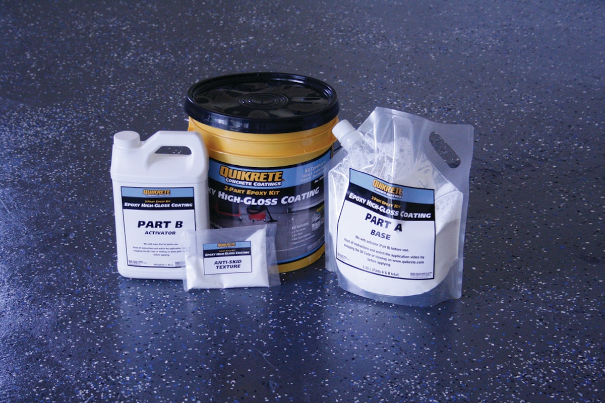 QUIKRETE Epoxy HighGloss Coating From The QUIKRETE Companies For
