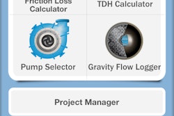 The RiteFlo mobile app features four calculators for hydraulic estimations.