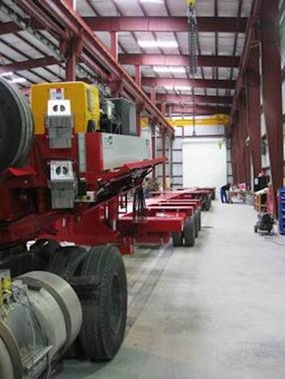 The first SCHEUERLE HighwayTrailer manufactured by PFC in Cocoa, FL.