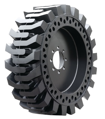 The Brawler range is available in wheel sizes from 20 in. for skid steers up to 35 in. for wheel loaders.
