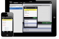 Using the Veil inspection mobile app, field personnel can select the appropriate job, input data quickly while on the site and save the data immediately to the system. No back office personnel or extra steps are required.
