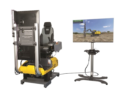 Atlas Copco's SmartROC T simulator has a pre-designed learning pass to give students step-by-step instructions on operational best practices.