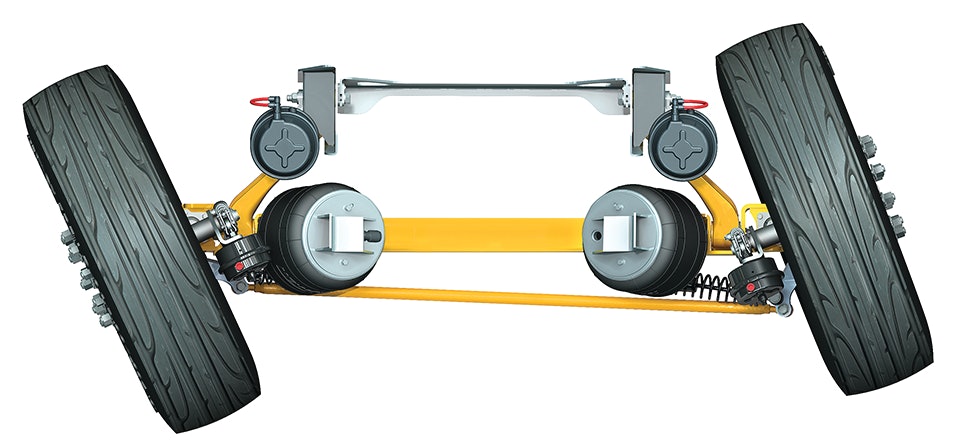NEWAY LSZ Auxiliary Steerable Lift Axle Suspension System