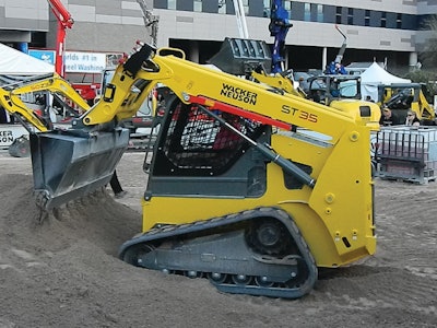 Two wheeled skid steer models, the SW 24 and SW 28, and two compact track loaders, the ST 35 and ST 45 were revealed to contractors for the first time at CONEXPO 2014.