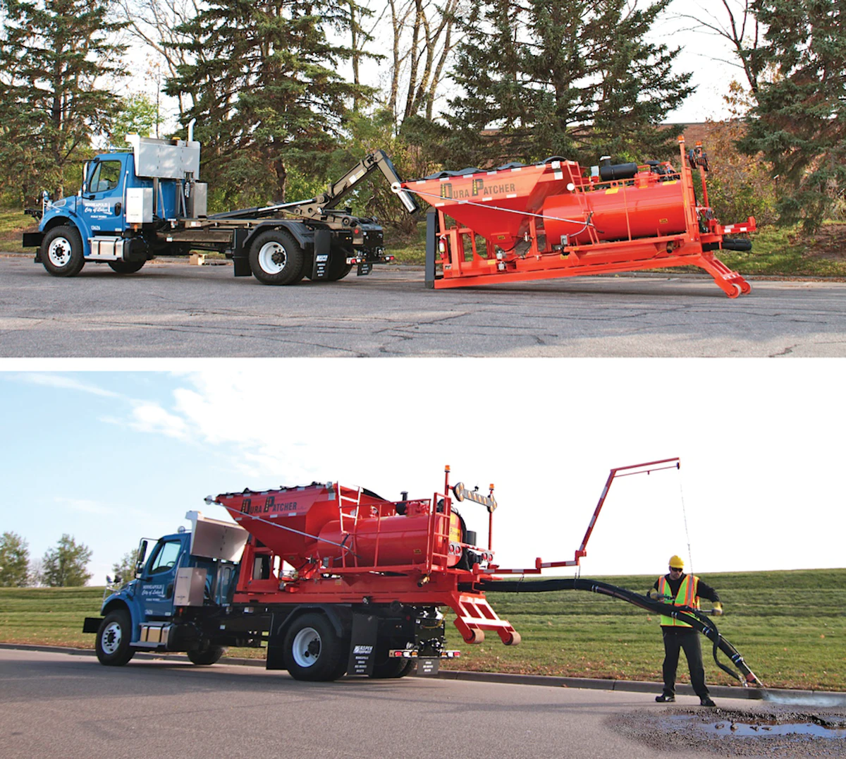 DuraHook Roll-Off Pothole Patcher From: Durapatcher | For Construction Pros