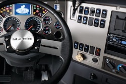 The wrap-around dash is key for seeing and reaching all the necessary gauges and switches without moving from the driver's seat.