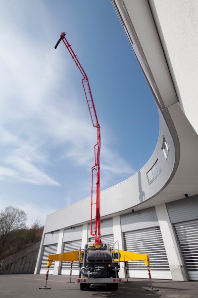 Putzmeister’s new 36Z Boom Pump offers a reduced weight, streamlined design, and more user-friendly features.
