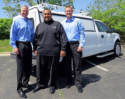 The division will be led by Jose Reyna (center), national fleet and commercial sales manager. Norm Brown (left) will serve as fleet and commercial sales representative. Scott West (right) is in place as the commercial fleet coordinator.