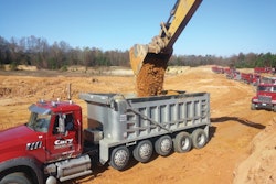 Applications for D.W. Cary's Mack trucks include hauling road salt for municipalities and removing dirt from large earthmoving projects.