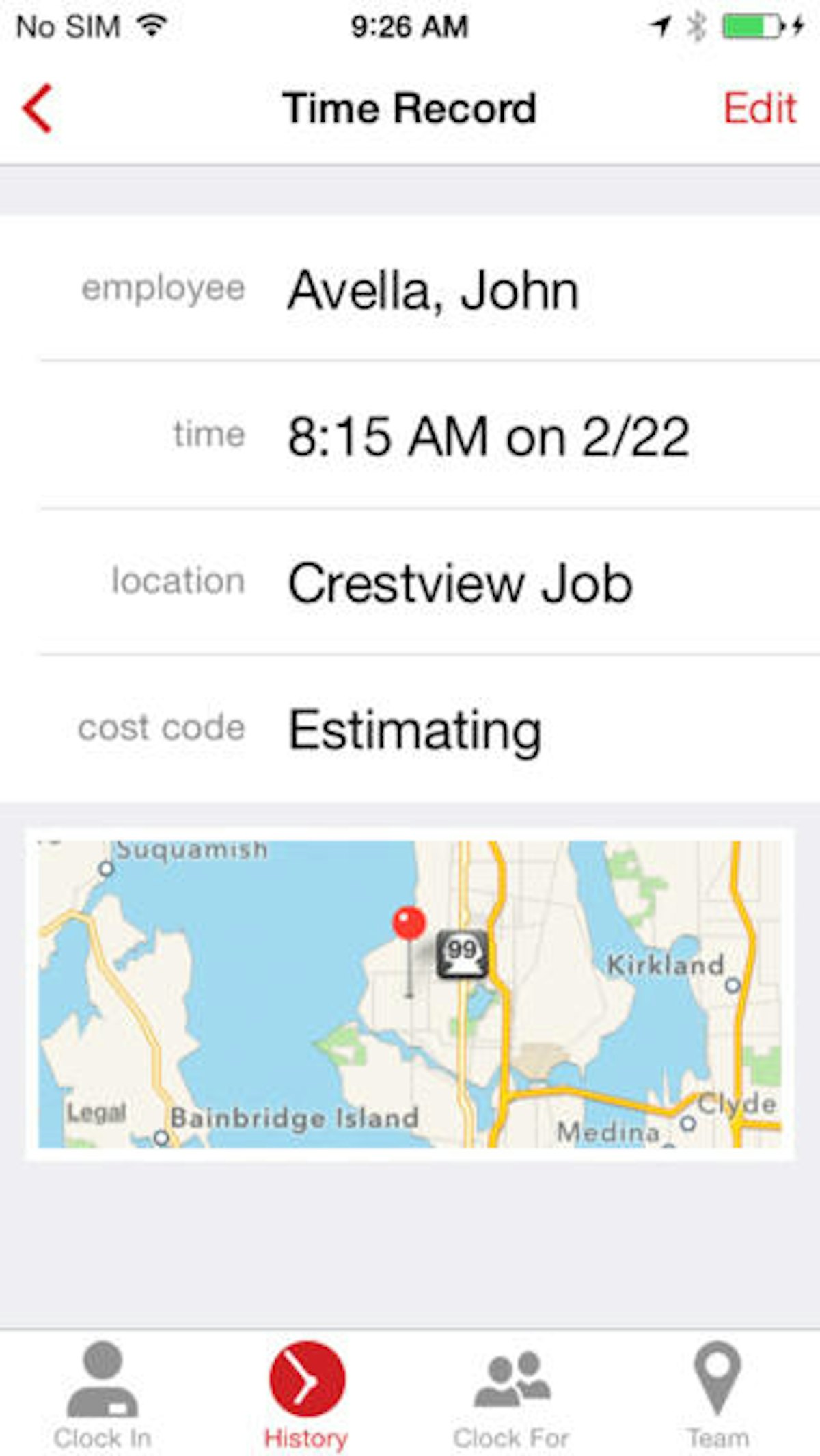ExakTime, Employee Time Tracking App