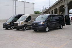 Ford is offering the Transit in low-, medium- and high-roof configurations on 130-in. or 148-in. wheelbases. The units will carry 4,650 lb. of cargo, and tow up to 7,500 lb.