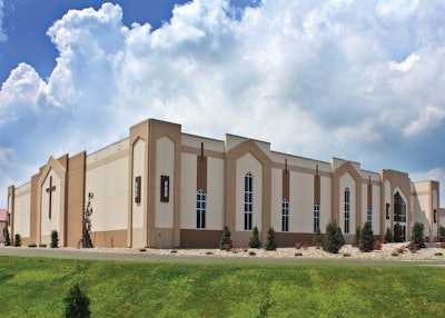 Wall panel sizes were minimized to reduce crane requirements and provide more design opportunities.