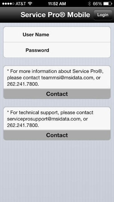 The Service Pro Mobile app includes paperless service management capabilities for field service technicians.