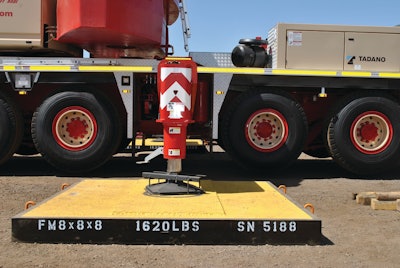 Gary Hatton of Hatton Crane and Rigging took delivery of four new FiberMax 8x5x6 Crane Mats at CONEXPO-CON/AGG 2014.