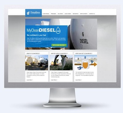 'MyCleanDiesel.com aims to educate all diesel users so they can seek out solutions before they experience a catastrophic incident,' says Scott Grossbauer, Global Manager of Clean Fuel and Lubricant Solutions at Donaldson Company.