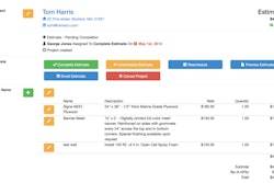 Generate professional estimates and invoices from any device.