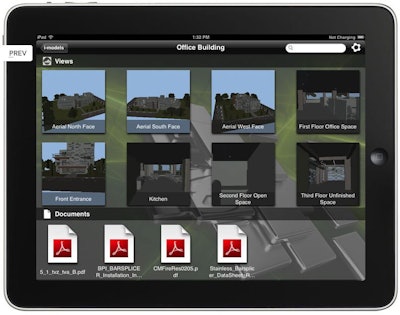 The app uses i-models which can include content from virtually any common AEC design application.